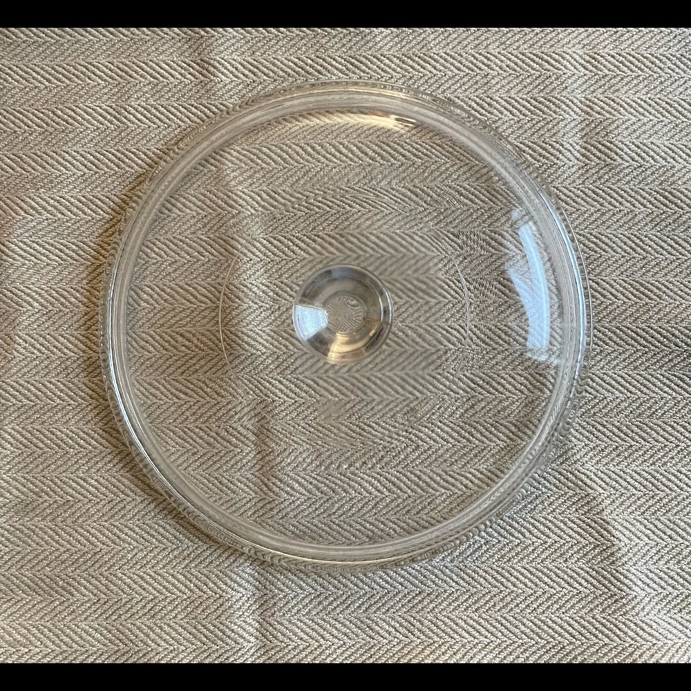 Vintage Pyrex Clear Glass Round Replacement Lid